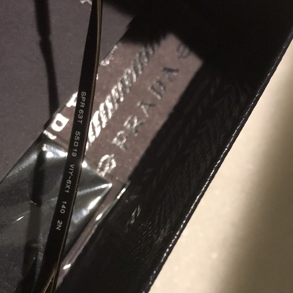 PRADA SPR 63T VIY-6X1 GOLD SUNGLASSES SPR63T 55-19 - Picture 3 of 8